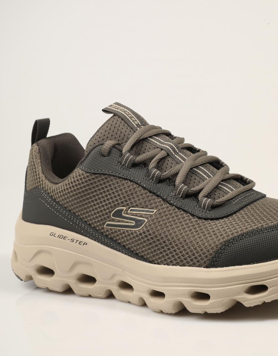 ZAPATILLAS SKECHERS GLIDE STEP OLIVE 237889 en color Kaki