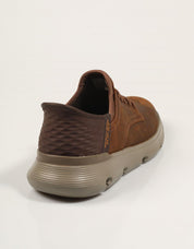 ZAPATOS SKECHERS SLIP INS DARK BROWN 205046 en color Marron