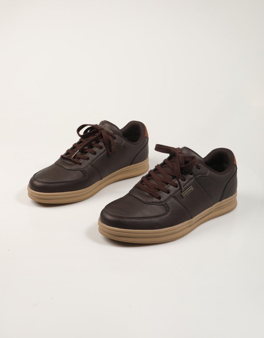 ZAPATOS SKECHERS PALMIRO CHOCOLATE 211459 en color Marron