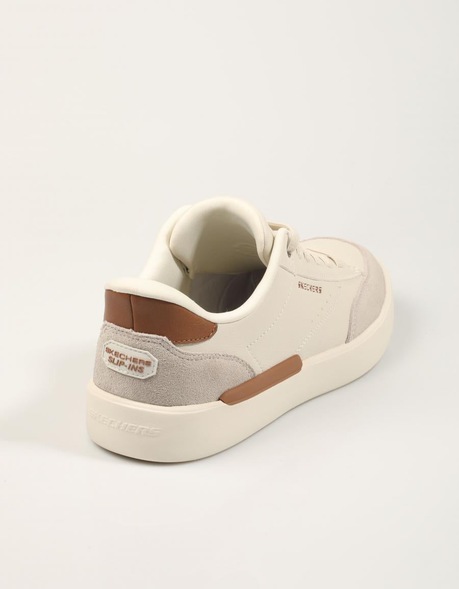 ZAPATOS SKECHERS SLIP INS OFF WHITE 211370 en color Hielo
