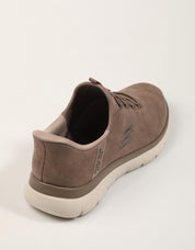 ZAPATILLAS SKECHERS SLIP INS BROWN 232940 en color Taupe