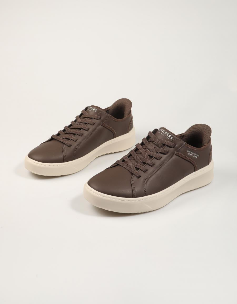 ZAPATILLAS SKECHERS COURT BREAK 183177 en color Marron