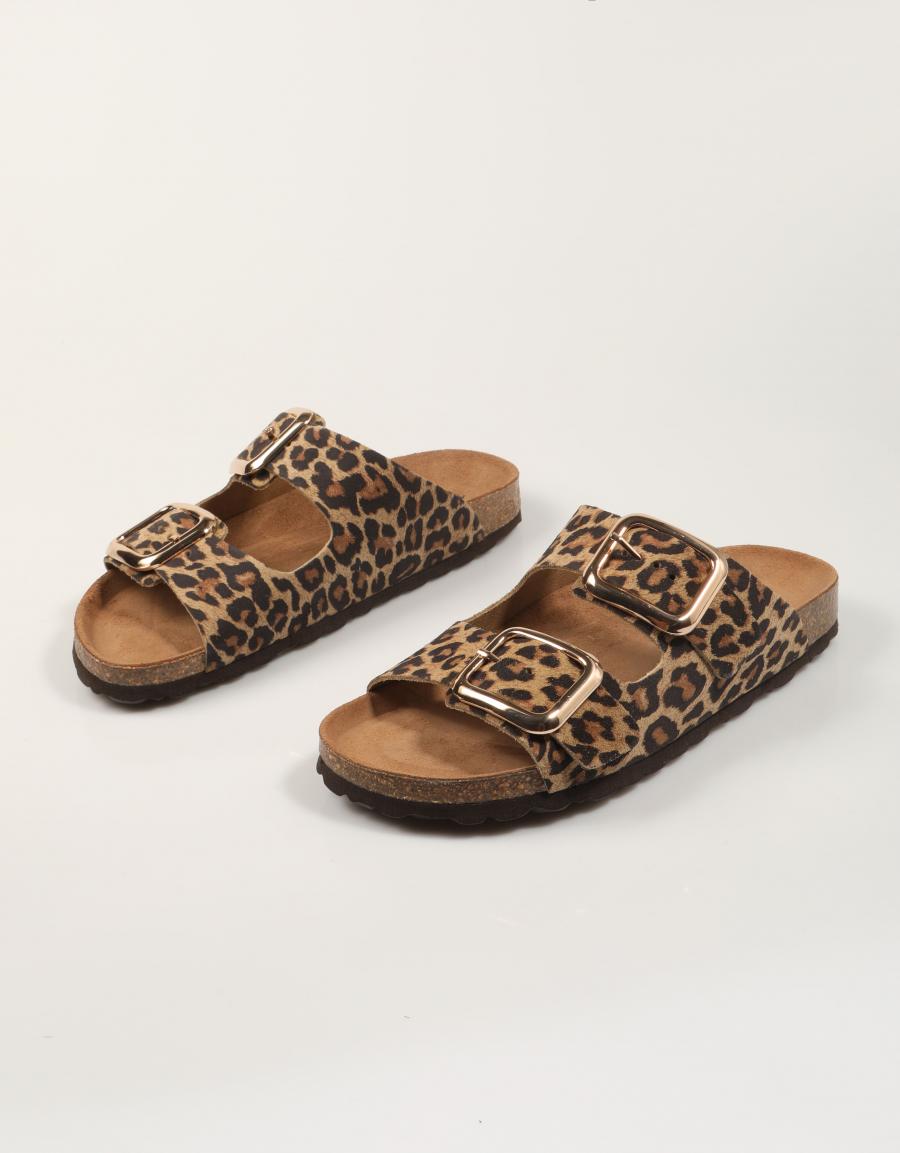 SANDALIAS REBECCA HOPE 2 HEBILL.LEOPARDO 01824303 en color Multicolor