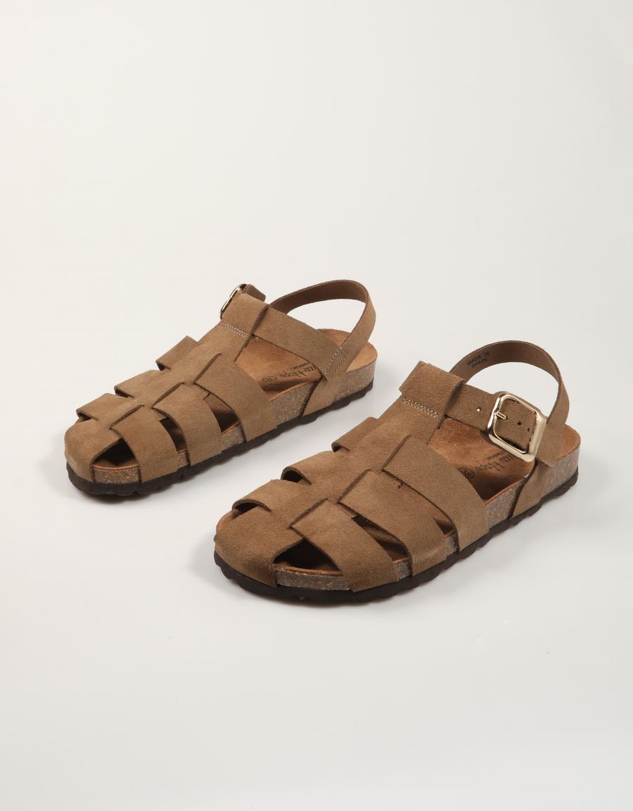 SANDALIAS REBECCA HOPE CANGREJERA GRUN TORTORA 01824320 en color Taupe