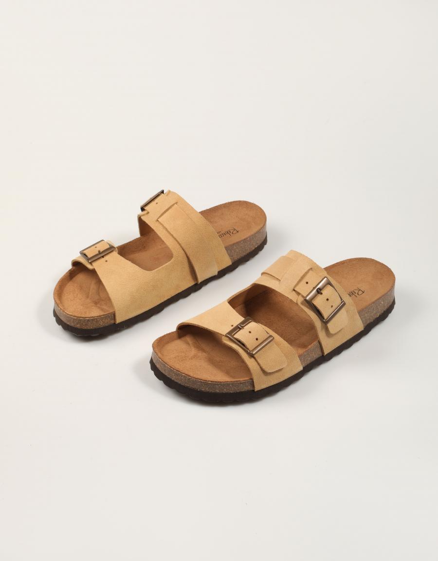 SANDALIAS REBECCA HOPE 2  HEBILLAS TAUPE 01824326 en color Taupe
