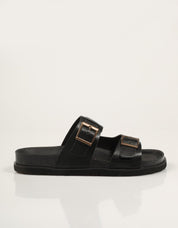 SANDALIAS REBECCA HOPE 2  HEBILLAS BLACK en color Negro
