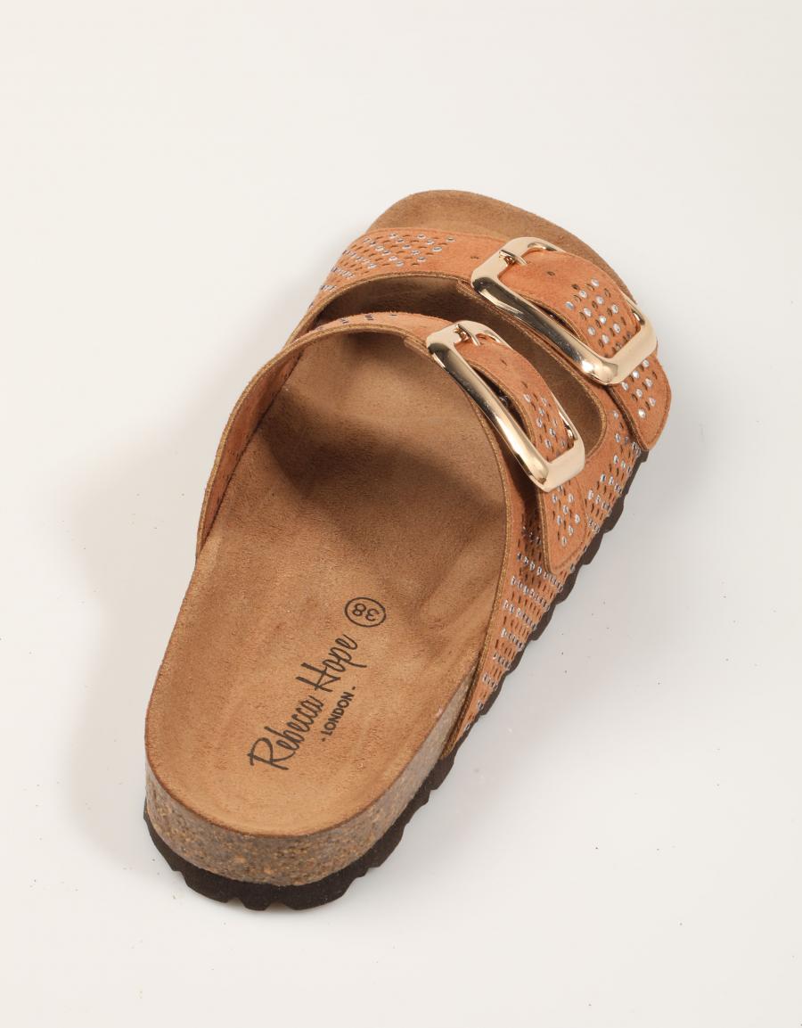 SANDALIAS REBECCA HOPE BIO LASER TAUPE en color Taupe