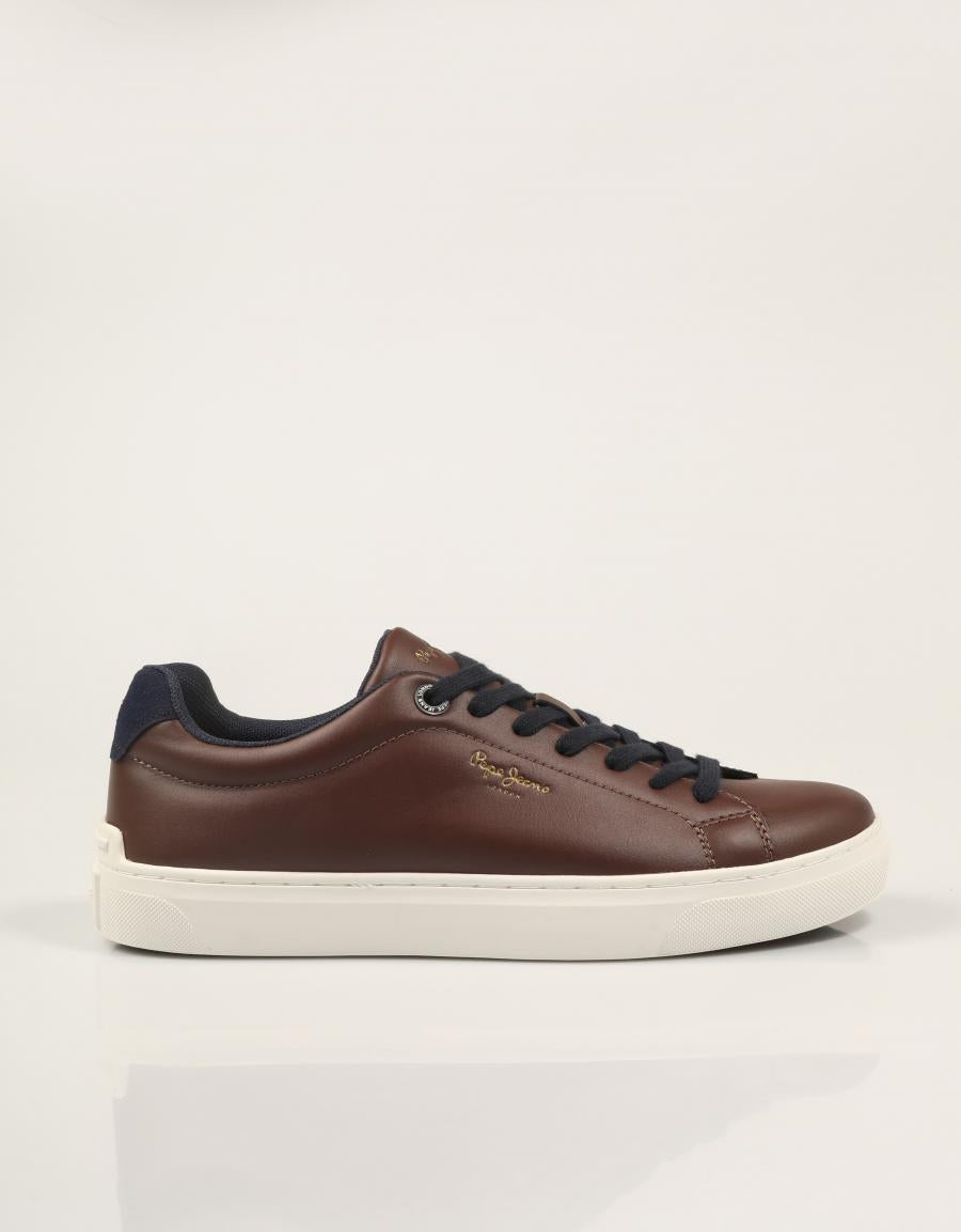 ZAPATILLAS PEPE JEANS CAMDEN MODE PMS000062 D.BROWN en color Marron