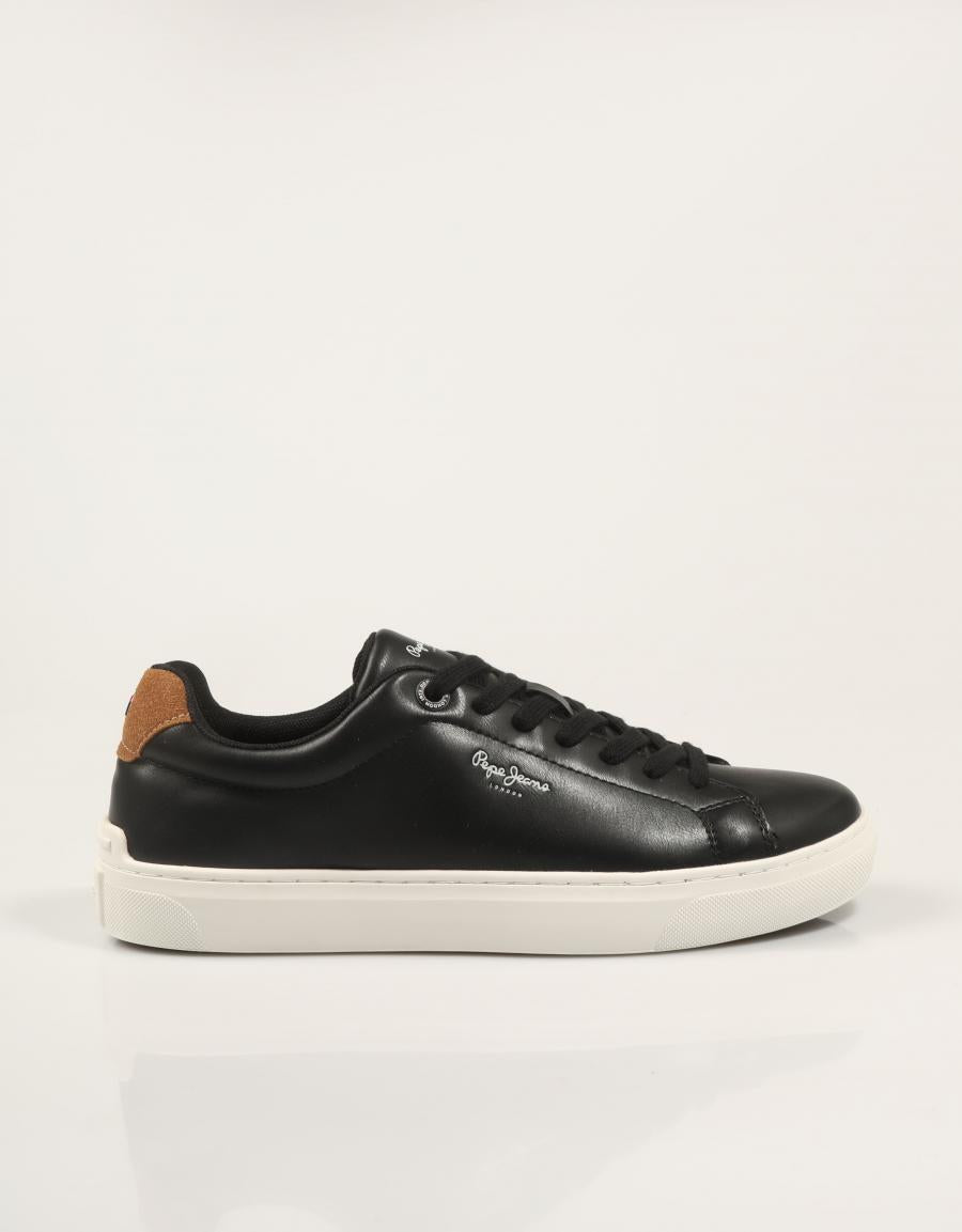 ZAPATILLAS PEPE JEANS CAMDEN MODE PMS000062 BLACK en color Negro