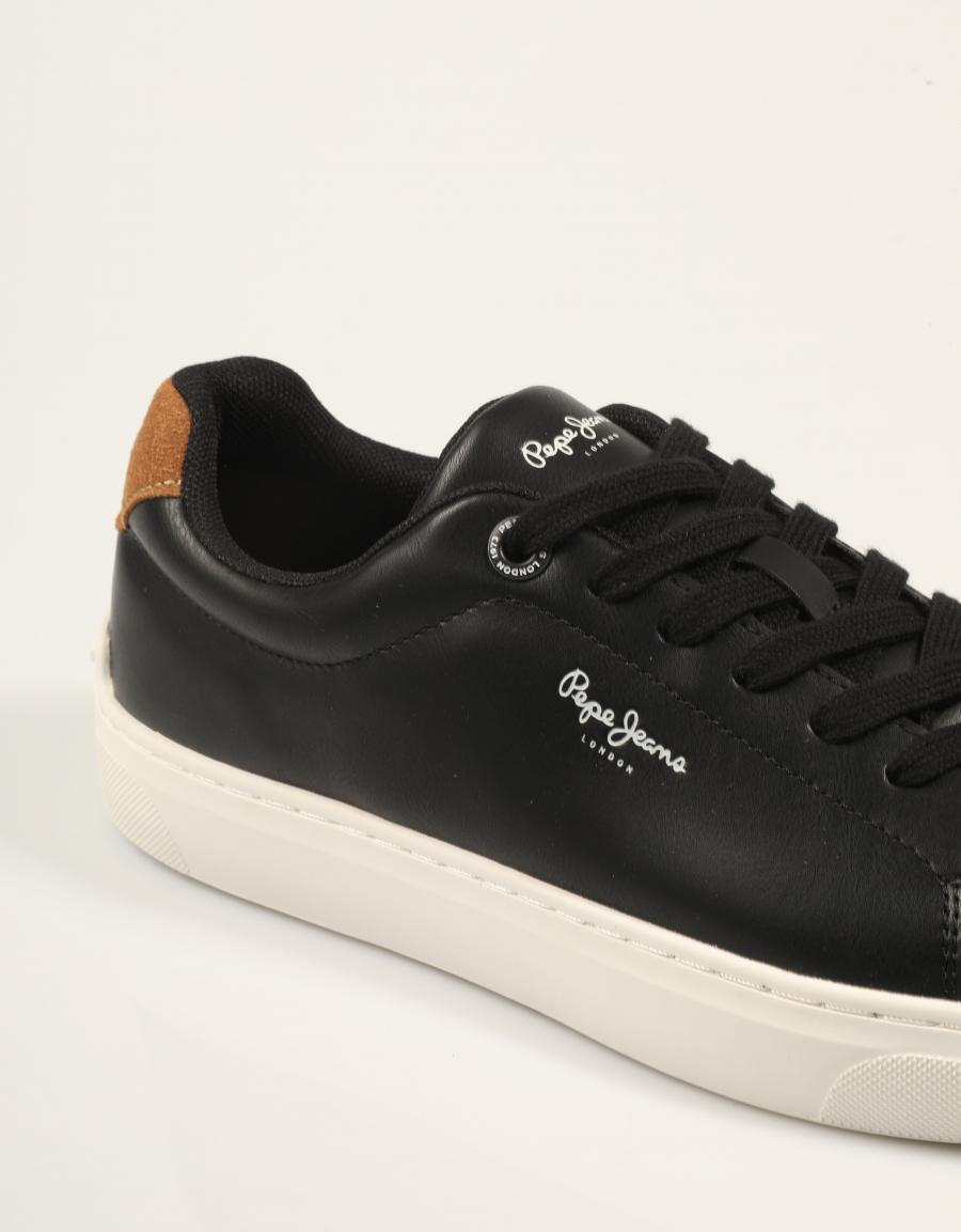 ZAPATILLAS PEPE JEANS CAMDEN MODE PMS000062 BLACK en color Negro