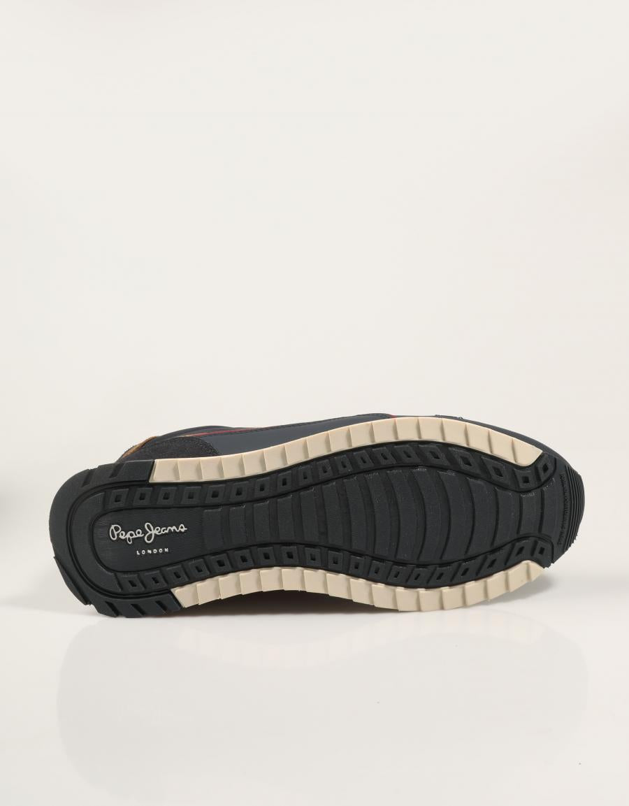 ZAPATILLAS PEPE JEANS BEXLEY ESSENCE PMS400047 NAVY en color Azul marino