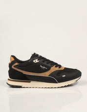 ZAPATILLAS PEPE JEANS BEXLEY ES.PMS400047 BLACK en color Negro
