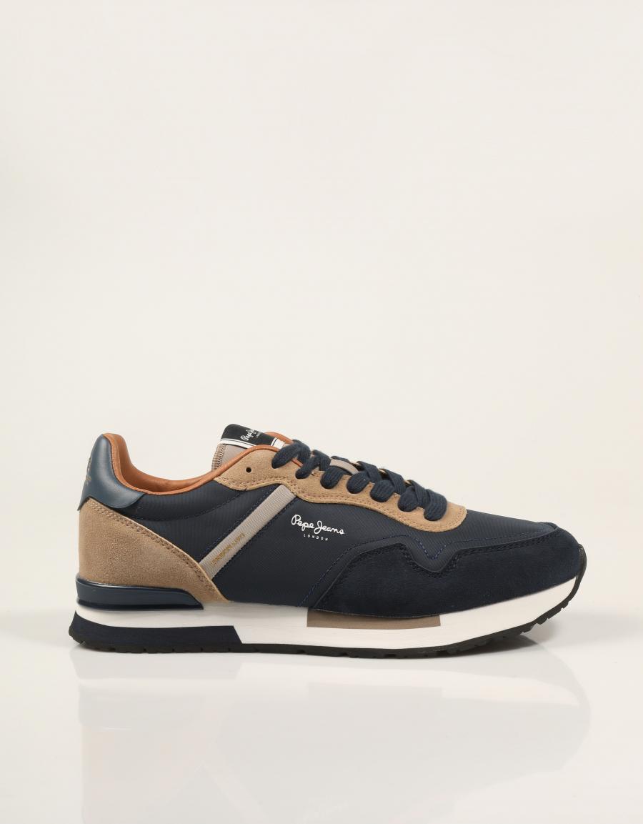 ZAPATILLAS PEPE JEANS HAILON BASIC PMS400037 NAVY en color Azul marino