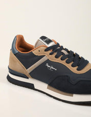 ZAPATILLAS PEPE JEANS HAILON BASIC PMS400037 NAVY en color Azul marino