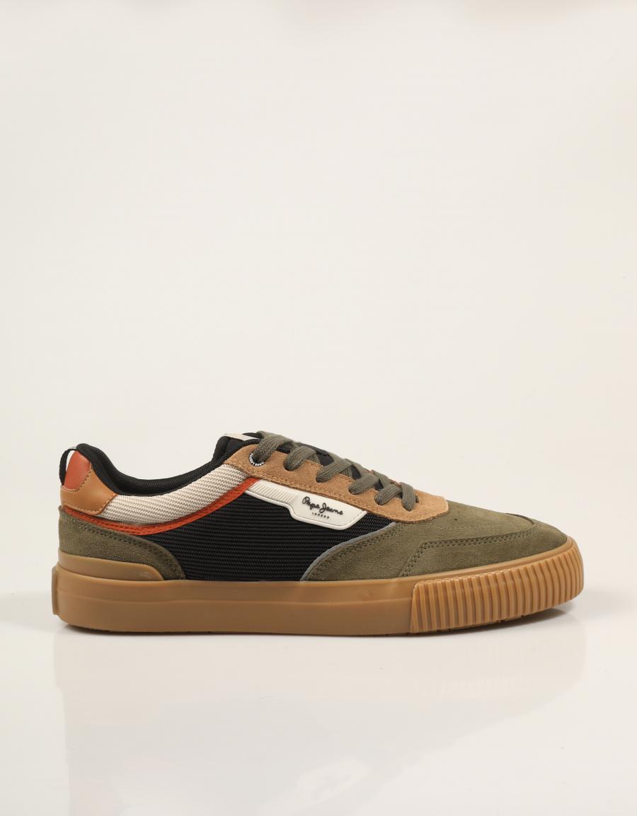ZAPATILLAS PEPE JEANS NOLAN ESSENCE PMS300033 KHAKI en color Multicolor