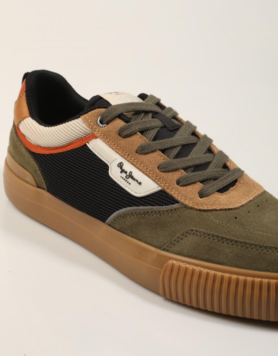 ZAPATILLAS PEPE JEANS NOLAN ESSENCE PMS300033 KHAKI en color Multicolor