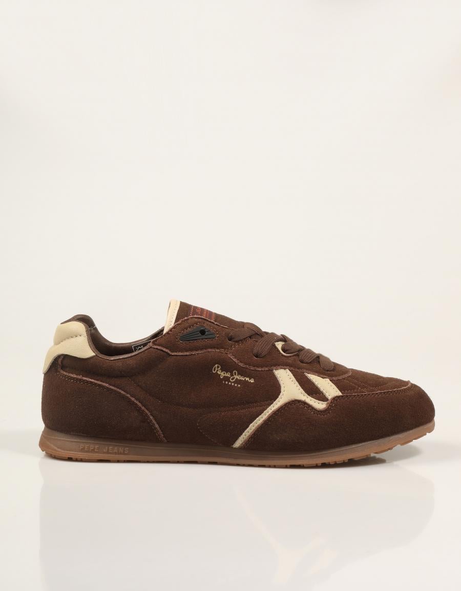 ZAPATILLAS PEPE JEANS DAZE BLOCK PMS300036 D.BROWN en color Marron