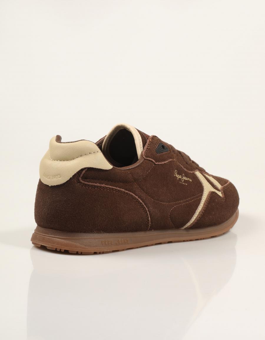 ZAPATILLAS PEPE JEANS DAZE BLOCK PMS300036 D.BROWN en color Marron