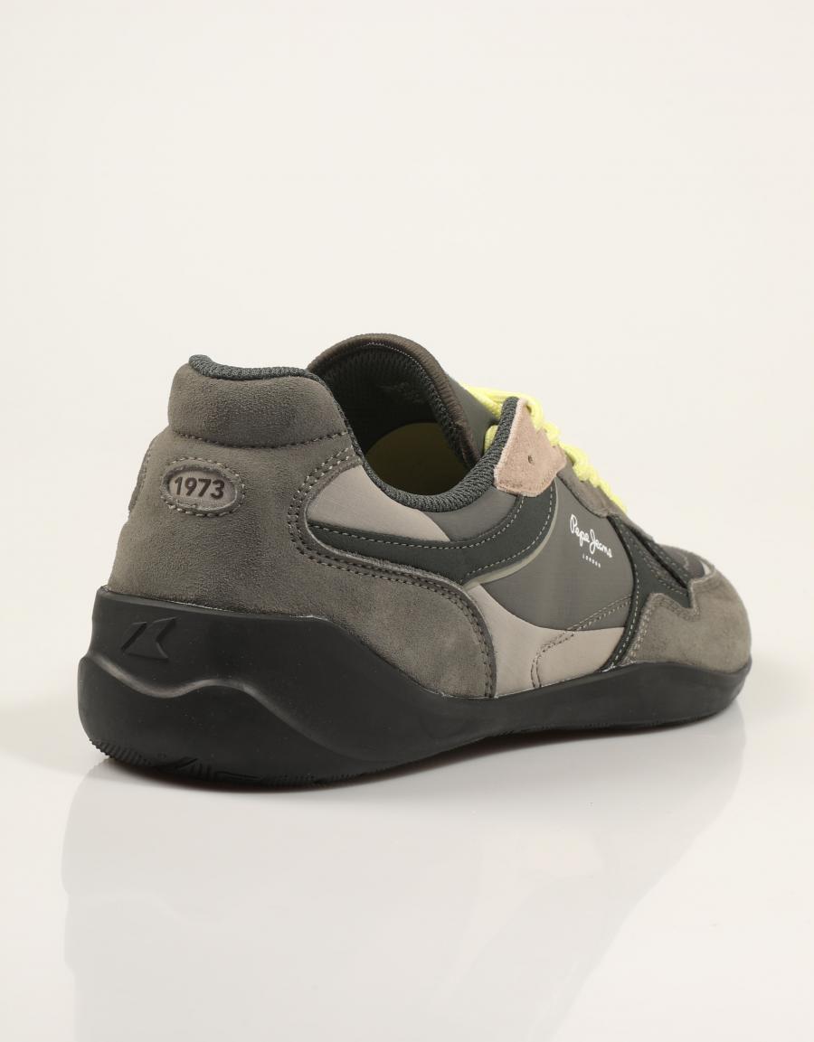 ZAPATILLAS PEPE JEANS SAVILE RACER PMS300034 E.GREEN en color Kaki
