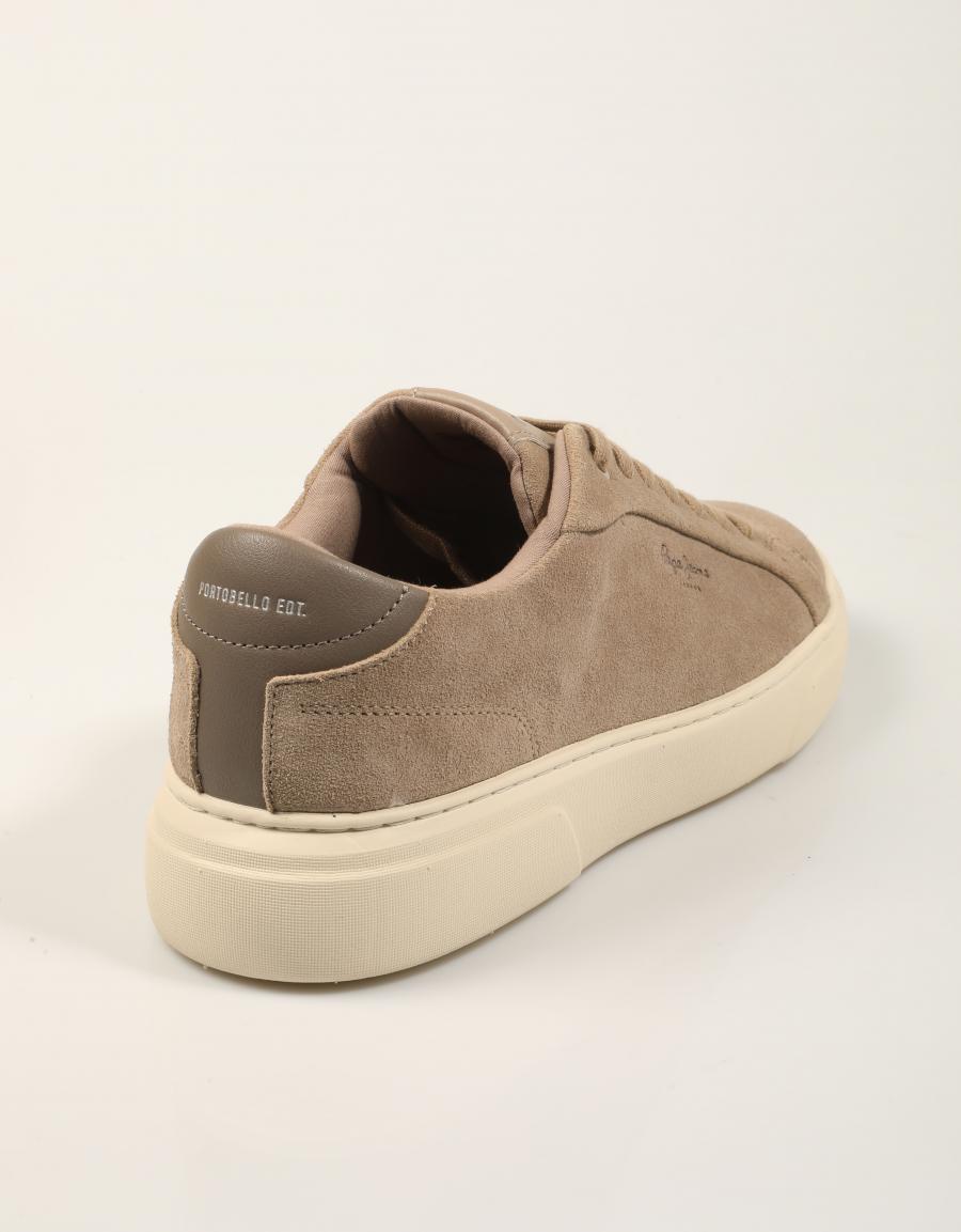 ZAPATILLAS PEPE JEANS COLINS BASIC PMS000068 BEIGE en color Beige