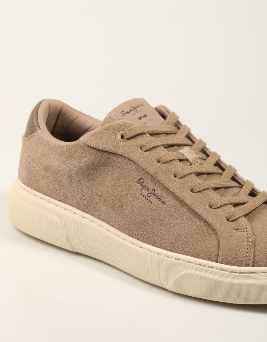 ZAPATILLAS PEPE JEANS COLINS BASIC PMS000068 BEIGE en color Beige