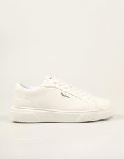 ZAPATILLAS PEPE JEANS COLINS BASIC PMS000067 WHITE en color Blanco