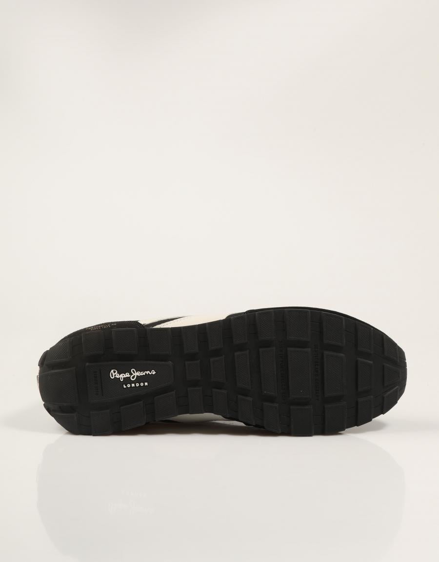 ZAPATILLAS PEPE JEANS JASON RETRO PMS400051 BLACK en color Negro