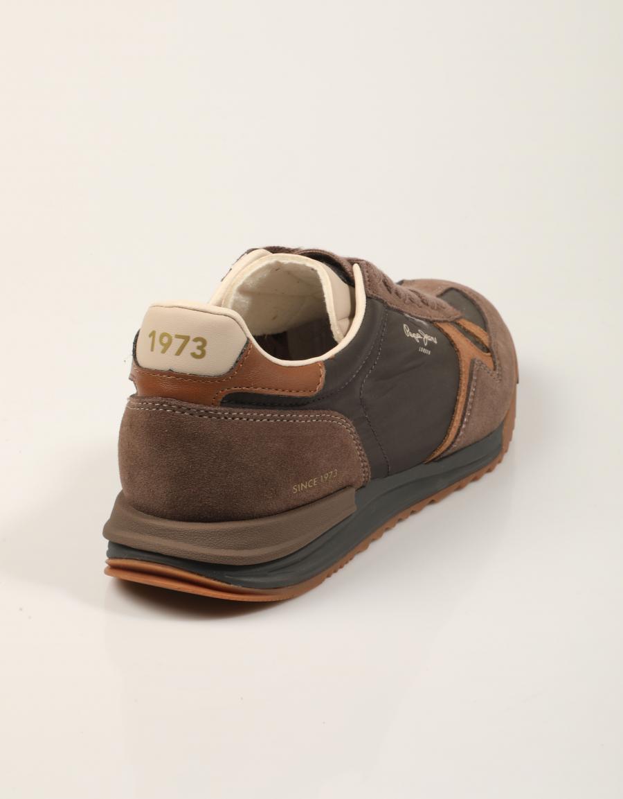 ZAPATILLAS PEPE JEANS MARVIN EDITION PMS600046 S.BROWN en color Marron