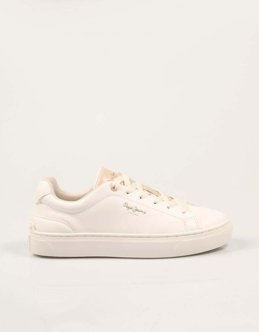 ZAPATILLAS PEPE JEANS CAMDEN BRIGHT PLS000038 WHITE en color Blanco
