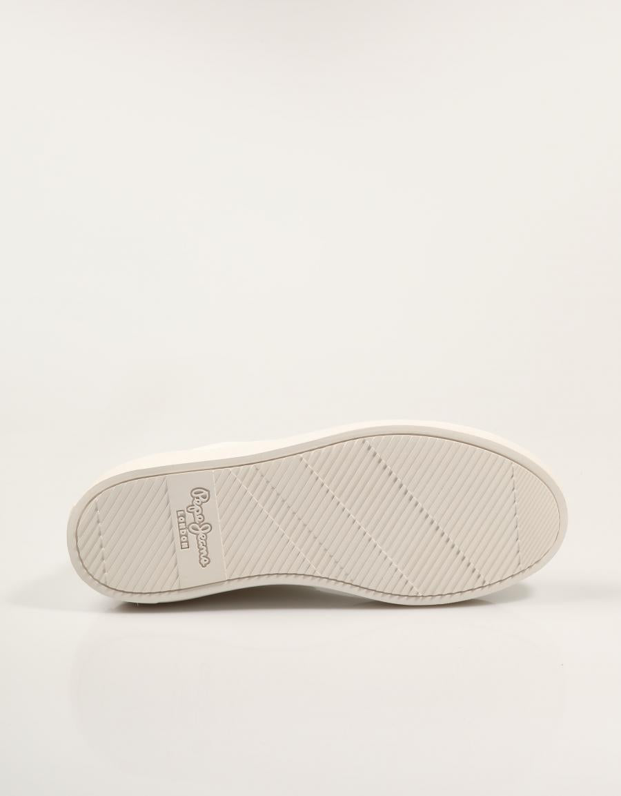 ZAPATILLAS PEPE JEANS CAMDEN BRIGHT PLS000038 WHITE en color Blanco
