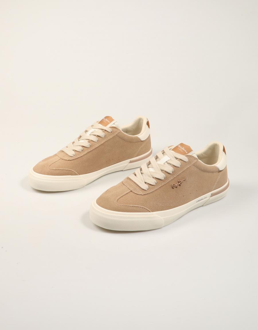 ZAPATILLAS PEPE JEANS KENTON NUANCE PLS300032 BEIGE en color Beige