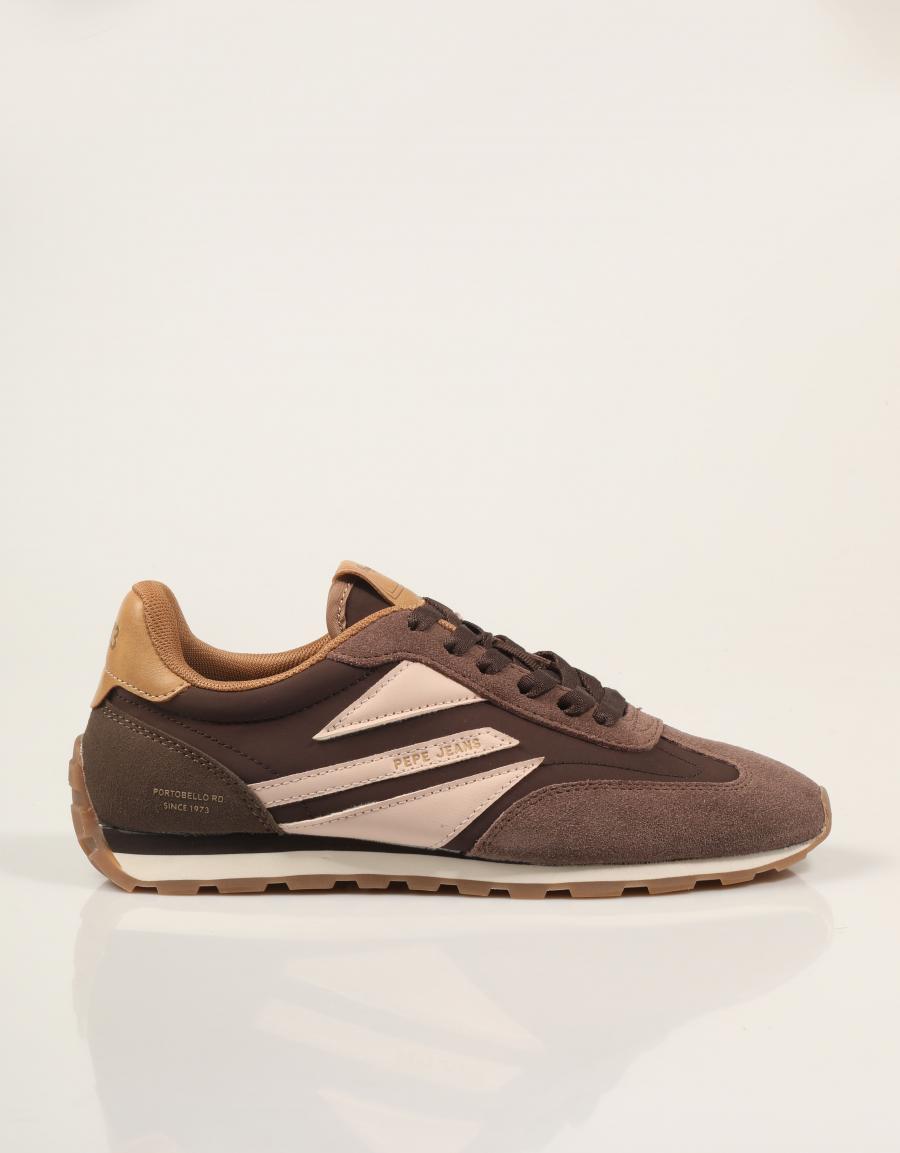 ZAPATILLAS PEPE JEANS JANE SPORTY PLS400045 C.BROWN en color Marron
