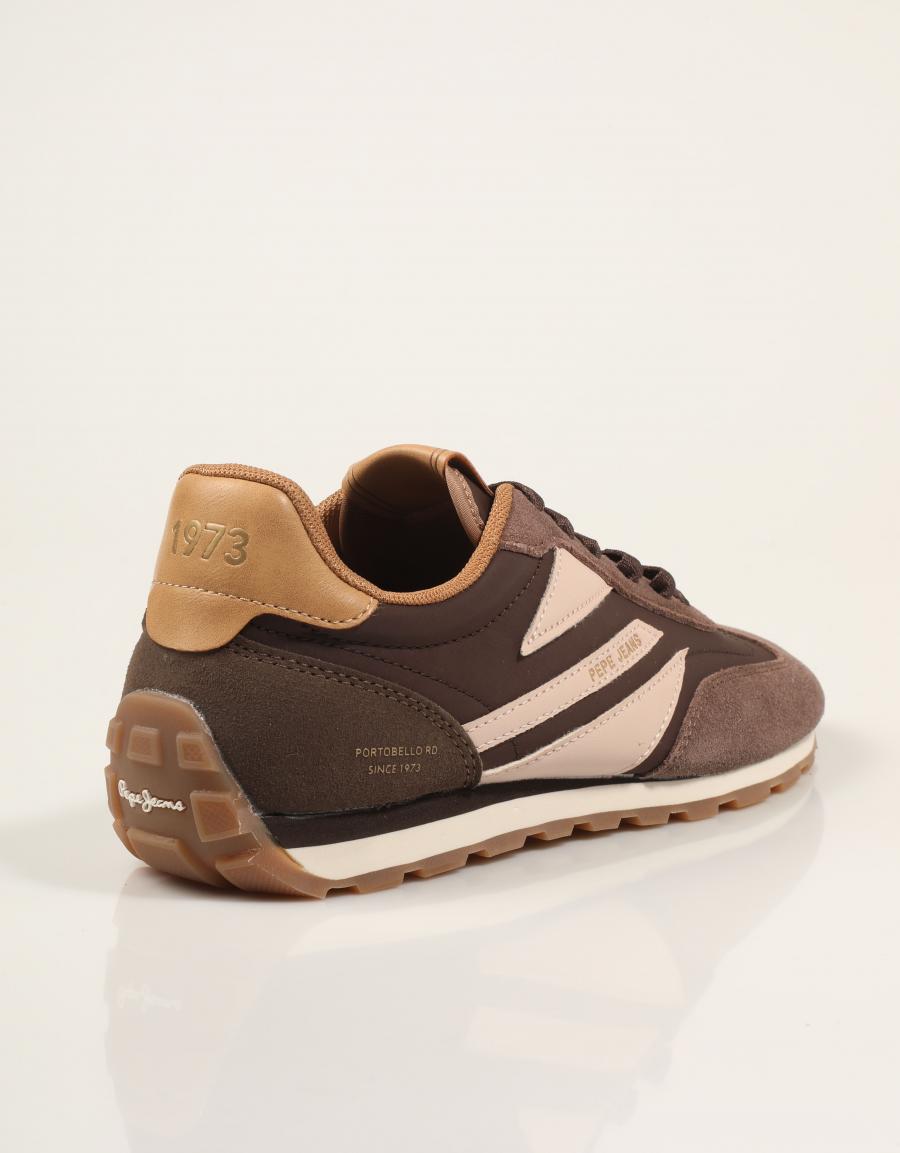 ZAPATILLAS PEPE JEANS JANE SPORTY PLS400045 C.BROWN en color Marron