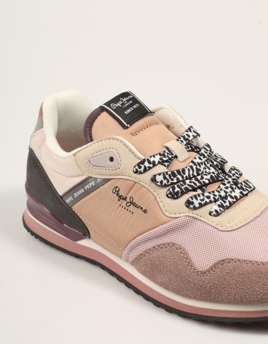 ZAPATILLAS PEPE JEANS LONDON FAME PGS400028 B.PINK en color Rosa