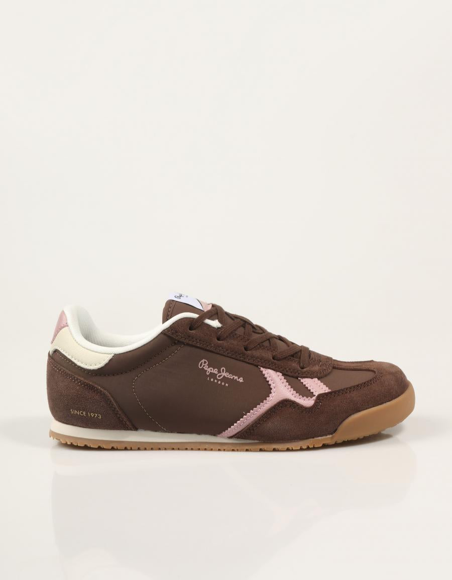 ZAPATILLAS PEPE JEANS VINNIE RETRO PGS400022 S.BROWN en color Marron