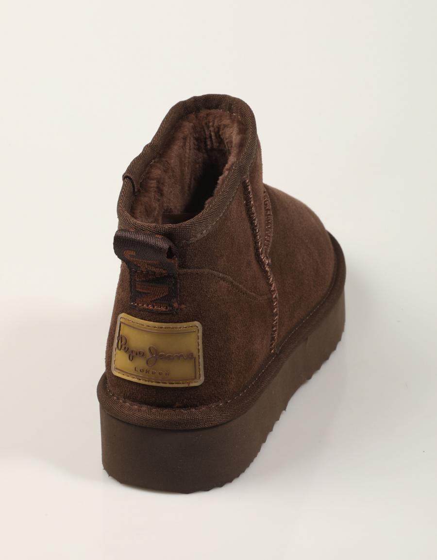 BOTINES PEPE JEANS DISSY YOUNG PLS50536 C.BROWN en color Marron
