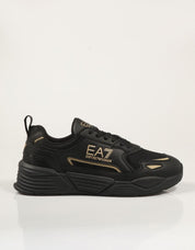 ZAPATILLAS ARMANI EA7 ACE RUNNER NEW BLACK AF18447 en color Negro