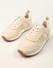 ZAPATILLAS ARMANI EA7 SNEAKER WHITE AF18610 en color Beige