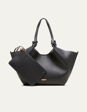 DKNY PAULA MD TOTE BLACK/GOLD R42BAE49 91232