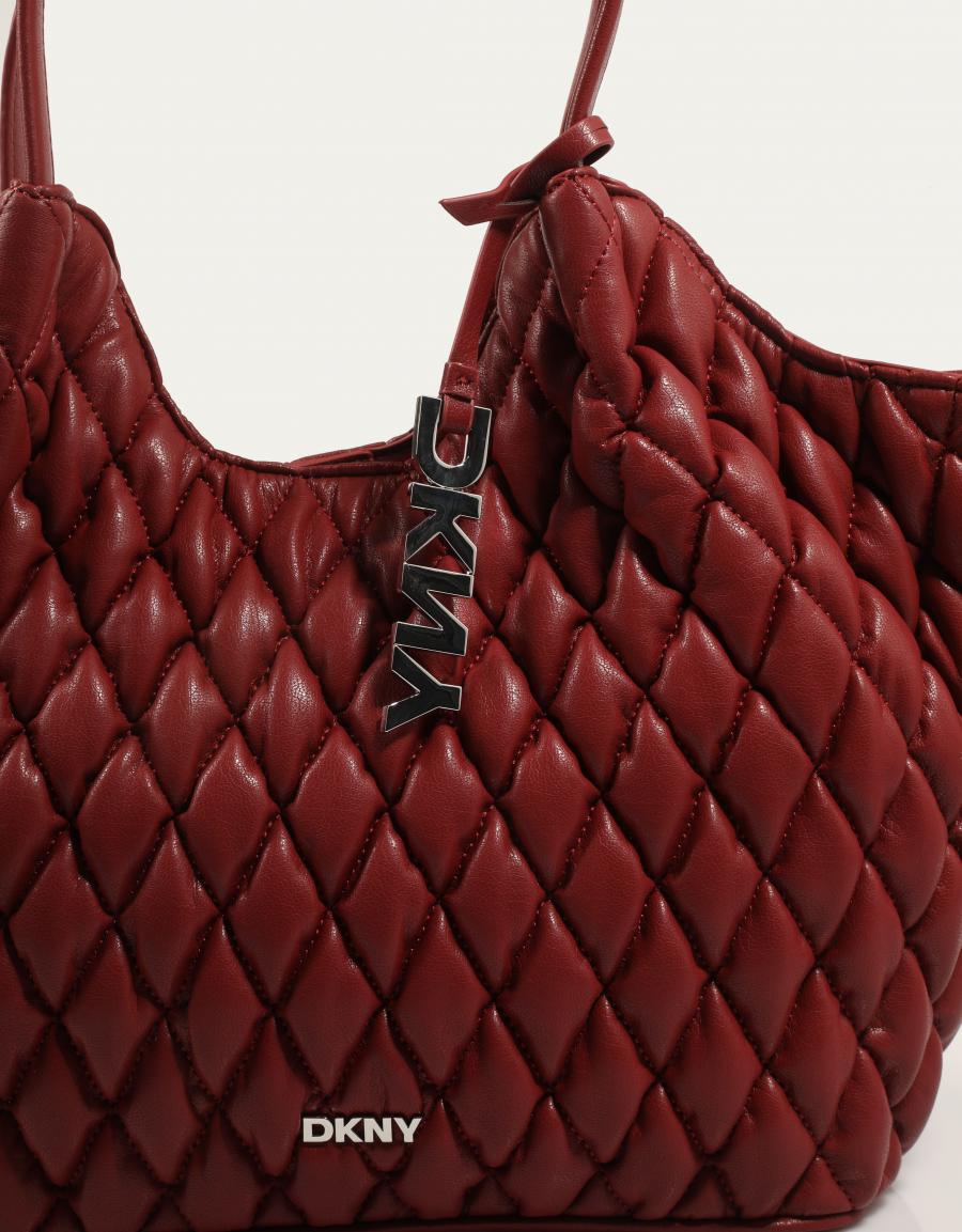 BOLSO DKNY PAULA MD TOTE RHYTHM RED R62AZE49 en color Burdeos