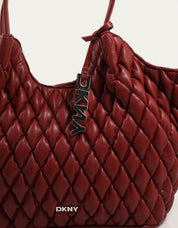 BOLSO DKNY PAULA MD TOTE RHYTHM RED R62AZE49 en color Burdeos