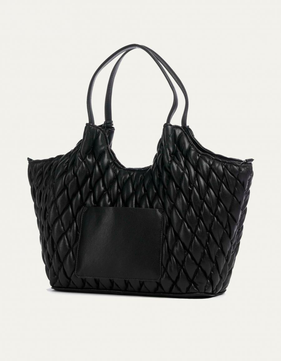 BOLSO DKNY PAULA MD TOTE BLACK R62AZE49 en color Negro