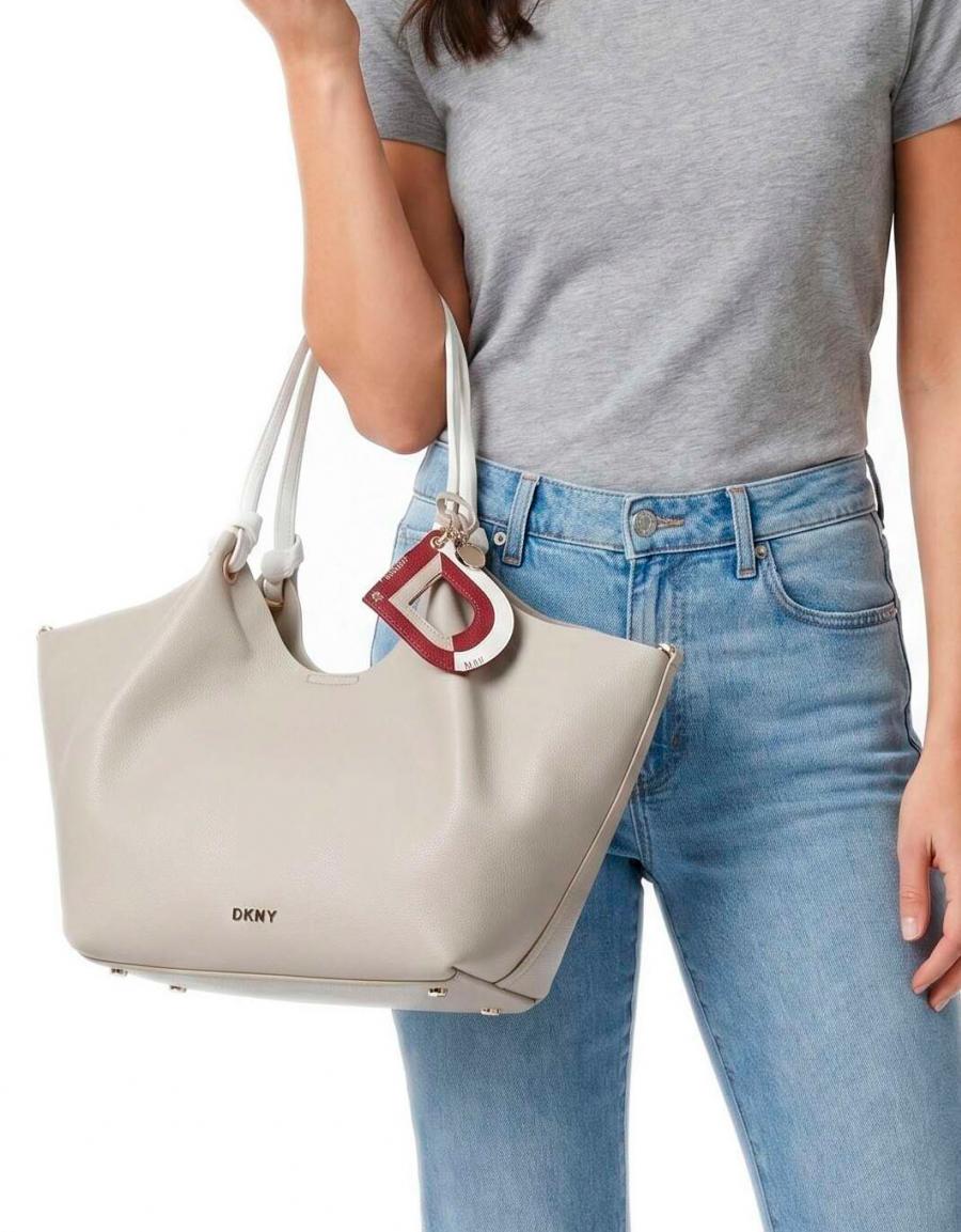 BOLSO DKNY `PAULA MD TOTE LT TAUPE R62AAE49 en color Taupe