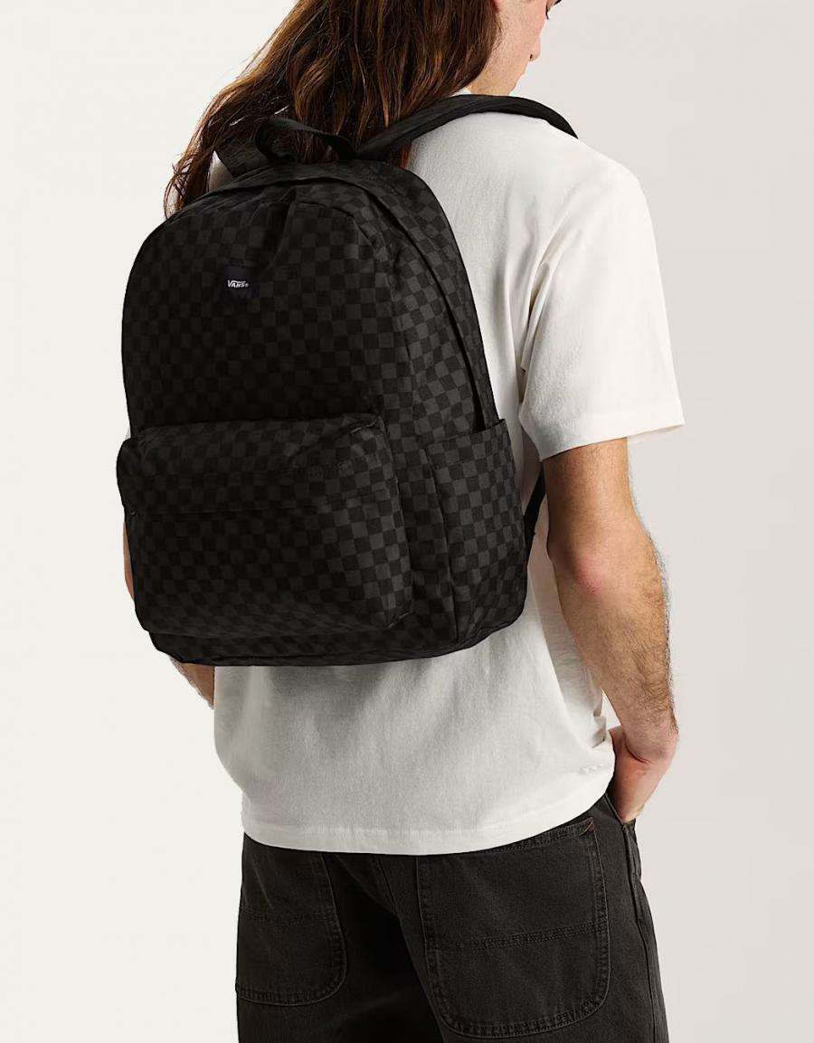 MOCHILAS VANS OLD SKOOL BLACK/CHARCOAL VN000H4X en color Negro