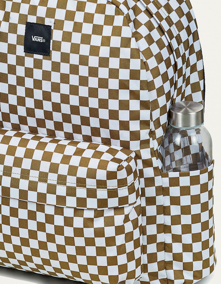 MOCHILAS VANS OLD SKOOL OLIVE BROWN VN000H4X en color Kaki