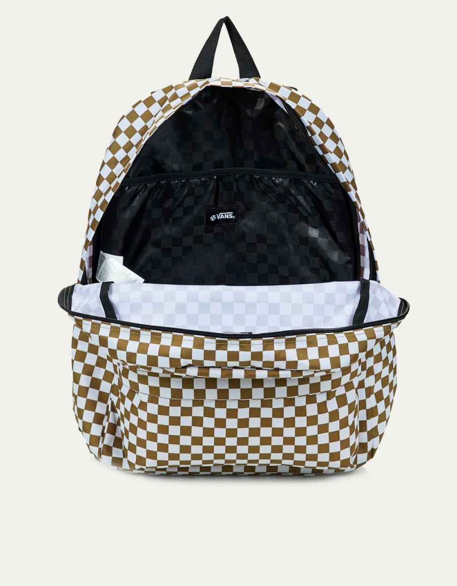 MOCHILAS VANS OLD SKOOL OLIVE BROWN VN000H4X en color Kaki