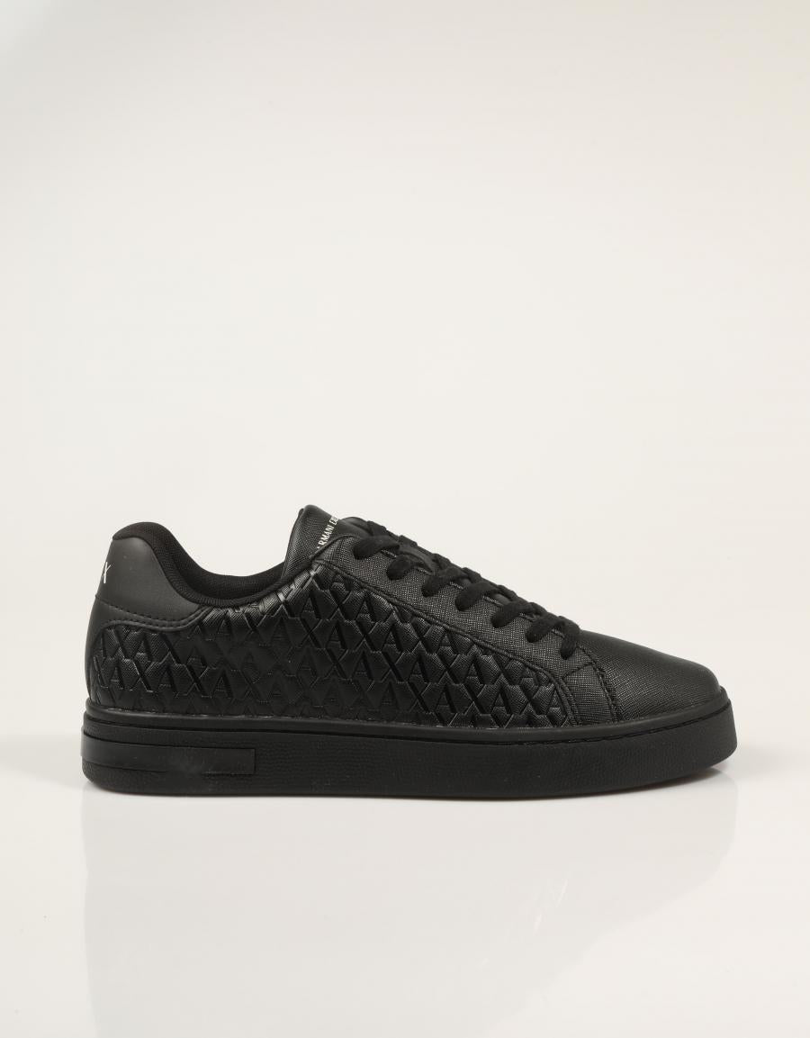 ZAPATILLAS ARMANI EXCHANGE LONDON BLACK MZ715 en color Negro