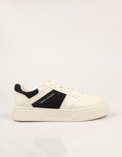 ZAPATILLAS ARMANI EXCHANGE LION MINI OFF WHITE AF17540 en color Blanco