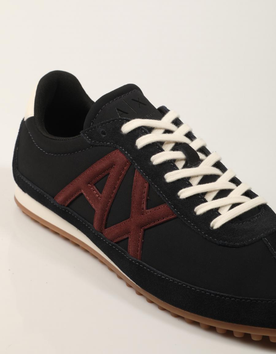 ZAPATILLAS ARMANI EXCHANGE LOWER NYLON NAVY AF27477 en color Azul marino