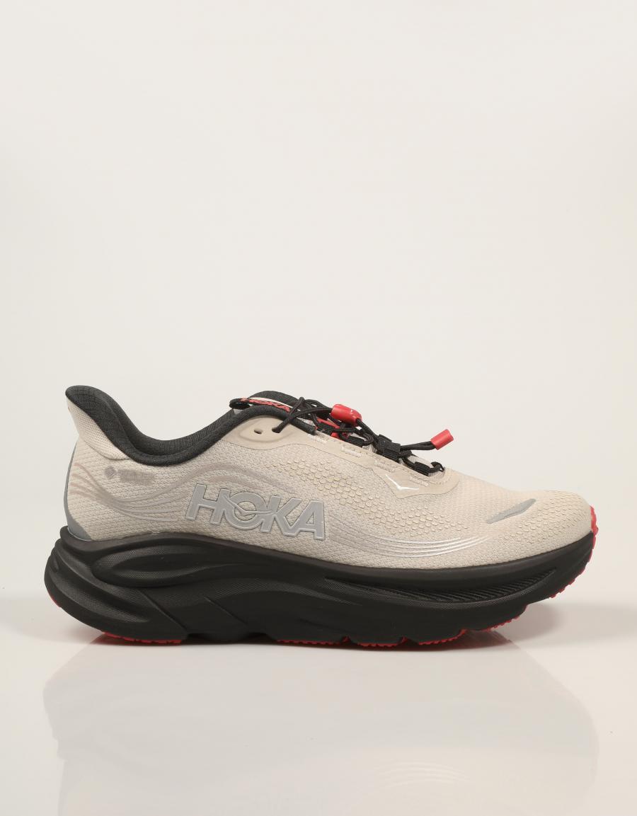 ZAPATILLAS HOKA CLIFTON 11 GTX RIVER GREY 1176574 en color Taupe